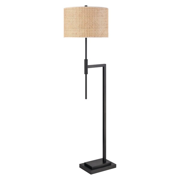 Baitz 625'' High 1Light Floor Lamp, Matte Black, Includes LED Bulb